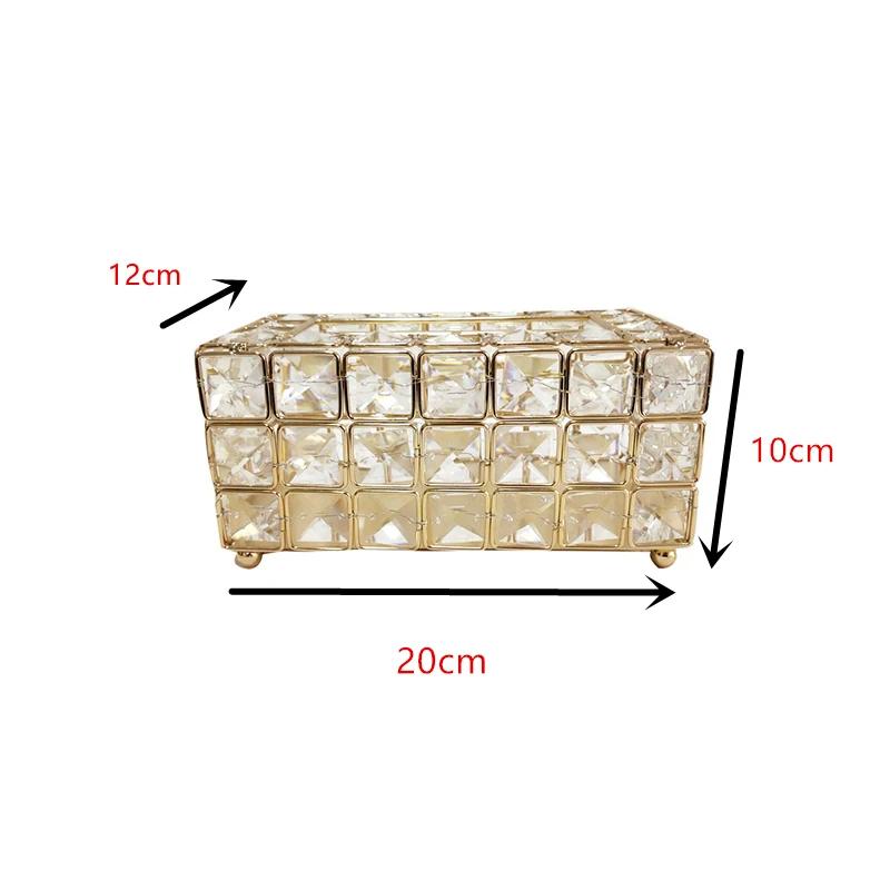 Коробка для хранения салфеток, сверкающая золотом и серебром, стеклянная бумажный контейнер для ресторана, автомобиля, дома, отеля