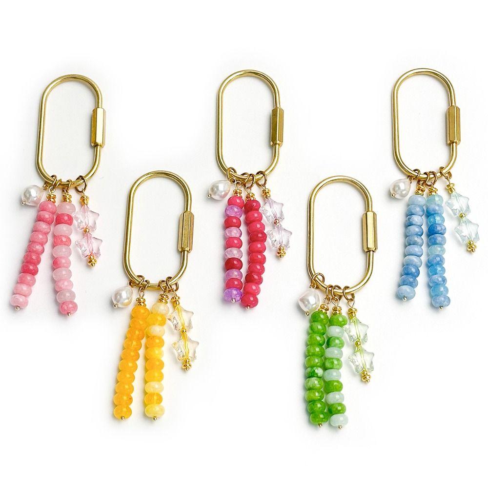 Tassel Keychain Pearl Beaded Pendant Fashion Bag Charm  Gift Giving