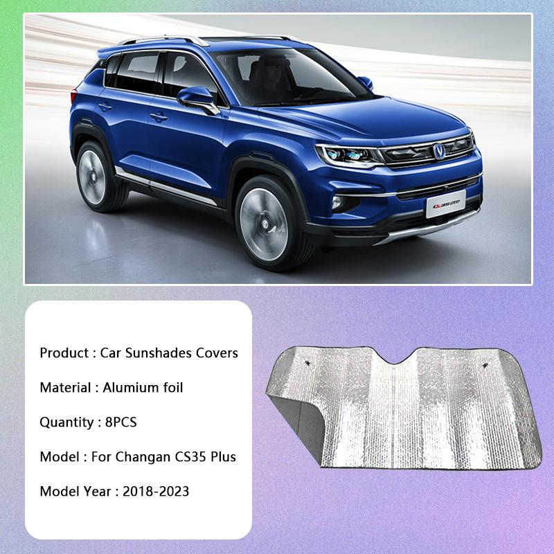 Для Changan CS35 Plus 2018 ~ 2023 солнцезащитный козырек, полный козырек от солнца, УФ-защита, лобовое стекло, боковой внутренний козырек