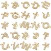 Micro-Inlaid Letter Bracelet Connector for DIY Necklace/Bracelet Accessories