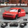 Dodge Challenger SRT Demon Supercar 5 Inch Metal Car Simulation Diecast & Toy Vehicle RMZ City 1:36 Alloy Model Gifts For Children