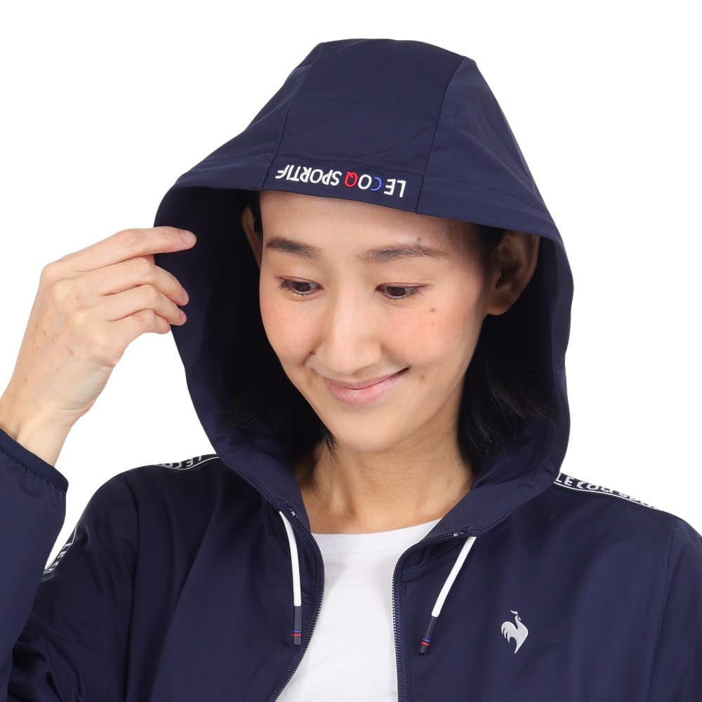 Coq Sportif Blouson Full water light rain облегченный гольф QGWXJK01 NV00 S [Le Golf] [Stretch Forcer] молния, водоотталкивающий, совместимый, ветрозащитный, женский