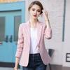 Spring Autumn Suit Coat Women Lapel Long Sleeve Slim Fit Single Button Suit Jacket with Pockets Office Lady Outwear