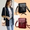 Lightweight Messenger Mobile Phone Bag For Shopping, Lychee Pattern Simple Female Small Retro Mini Change Single Shoulder