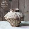 Wabi-Sabi Ceramic Vase: Retro, Handmade Pottery for Zen Flower Arrangements In Homes or Hotels.