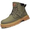 Men Short Boots Male Office Work Single Boots Men High-cut Winter Shoes Retro Style Outdoor Sports Boots Botas Hombres Big Size