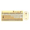 Fude G1501 Wireless Keyboard Mouse Combo - Little Yellow Cat