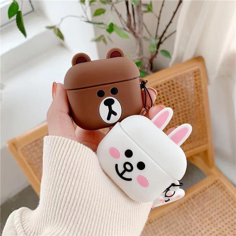 Applicable Apple AirPods 1 protective case cute cartoon pro1 wireless bluetooth headset silicone anti-drop soft case