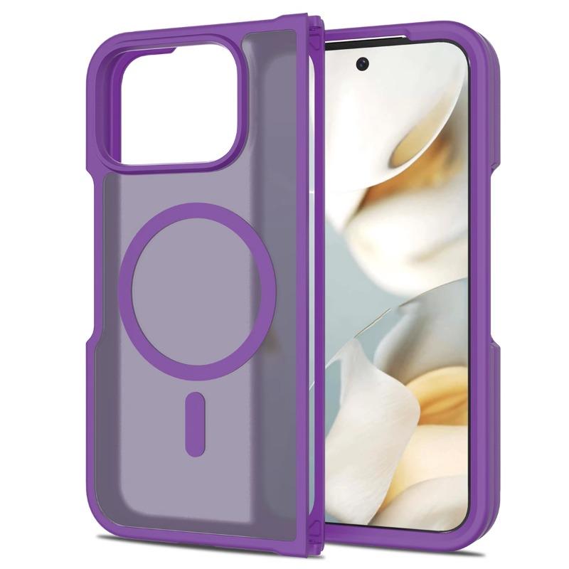 Magnetic Case for Google Pixel 10 Pro Fold Wireless Charging Matte Translucent Anti-fall Cover for Pixel10 pro Fold