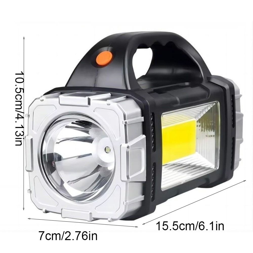 Solar Charging Camping Flashlight Waterproof Powerful Handheld Lantern Camp Supplies