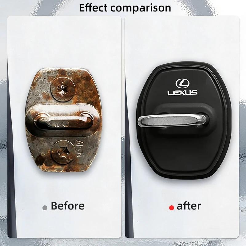 4pcs Car Door Lock Protection Cover Sticker Accessories For Lexus NX GS RX IS ES GX LX RC 200 250 350 LS 450H 300H ES350 RX450h AFG1