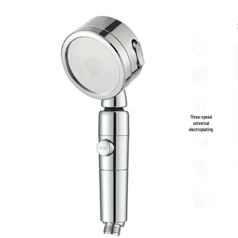 Ручная душевая лейка под давлением с фильтром для воды и функцией остановки нажатием одной кнопки