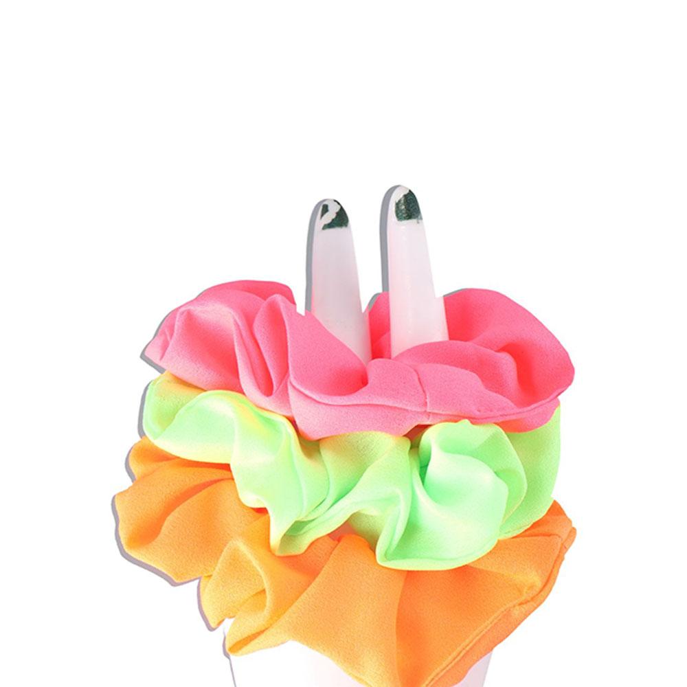 Women Ponytail Holder Neon Colour Headwear Hair Accessories Hair Ties Hair Rope