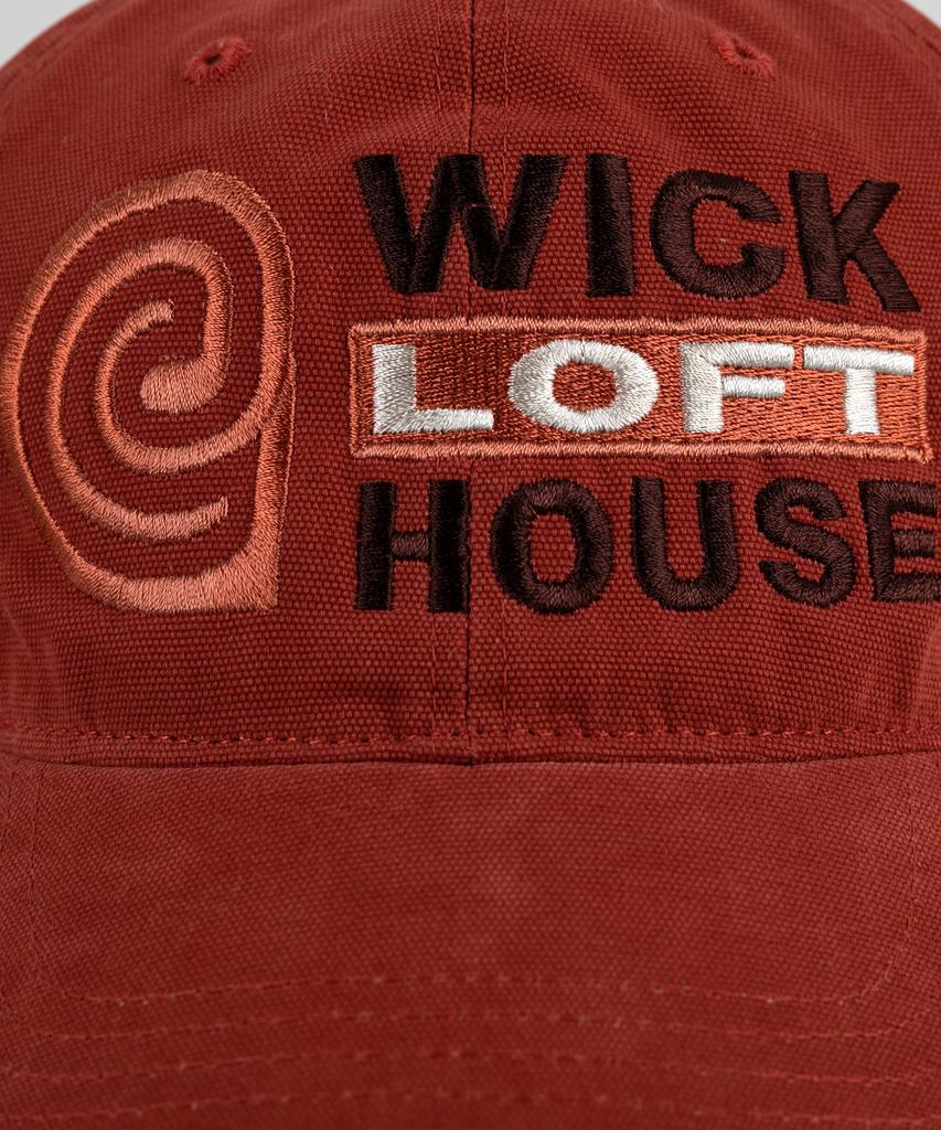 Кепка-бейсболка Wig E Loft House из холста - Кирпичный