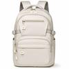 Versatile Solid Color New Style Unisex Daily Campus Large Capacity Travel Backpack Water-Resistant Fashionable Double Shoulder Bag