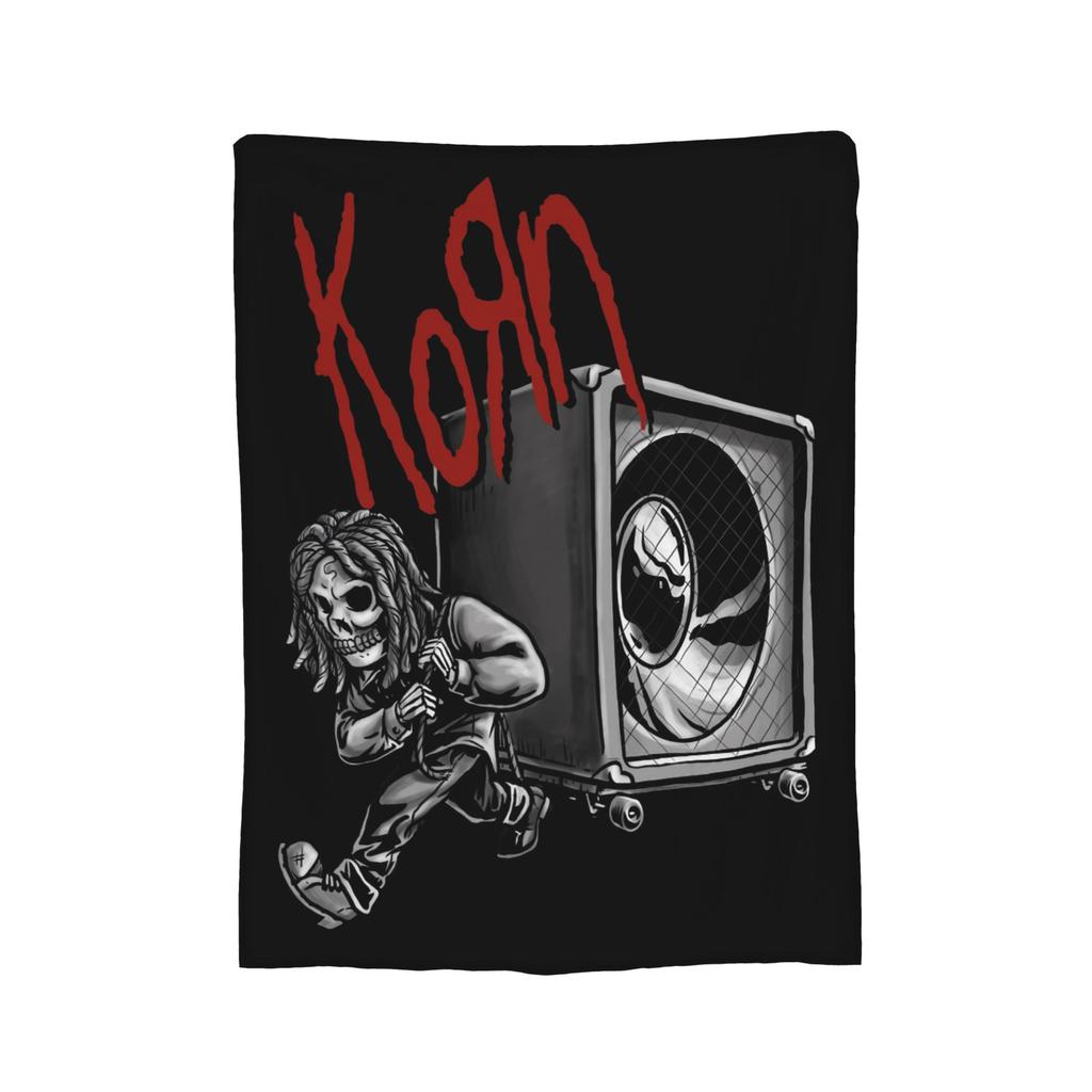 Korn Музыкальная группа Металл Логотип Кость Пледы Флис Весна/Осень Дышащий Теплый Плед для Кровати Дивана Коврика Кусок