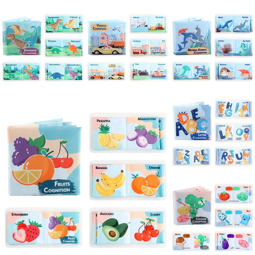 Children's Educational Alphabet Cloth Book Tear-resistant With Sound Paper 3d Dinosaur Ocean Cloth Book