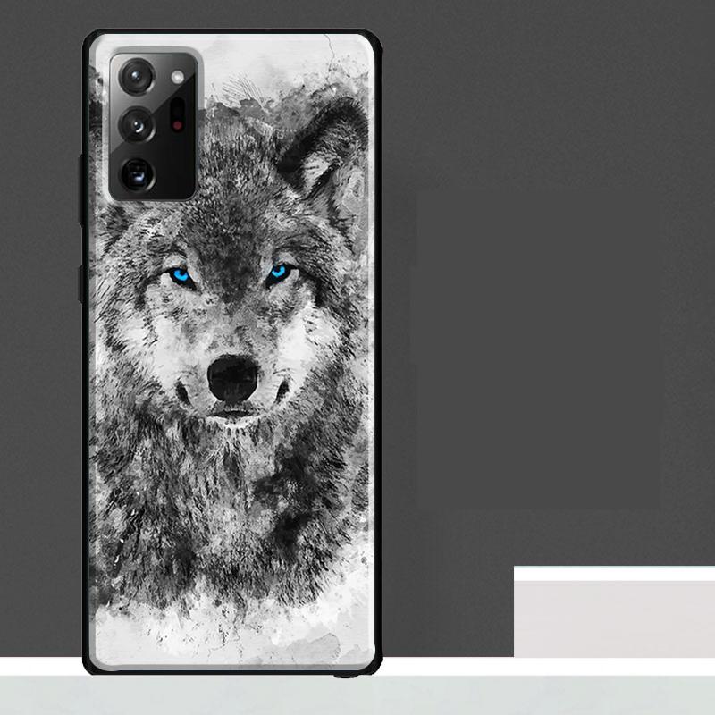 Чехол-Арт с Воем Волка для Samsung Galaxy S25 Ultra S23 S22 S21 S24 Ultra S9 S10 S20 Plus S25 FE