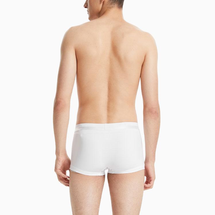 Calvin Klein Жаккардовый логотип на талии с низкой посадкой облегающие трусы-боксеры мужское нижнее белье белые NB2974-100