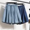 Large Size Ice Silk Shorts New High-waist Summer Thin Fat MM Slim Wide-leg Casual Pants and Skirts for Women