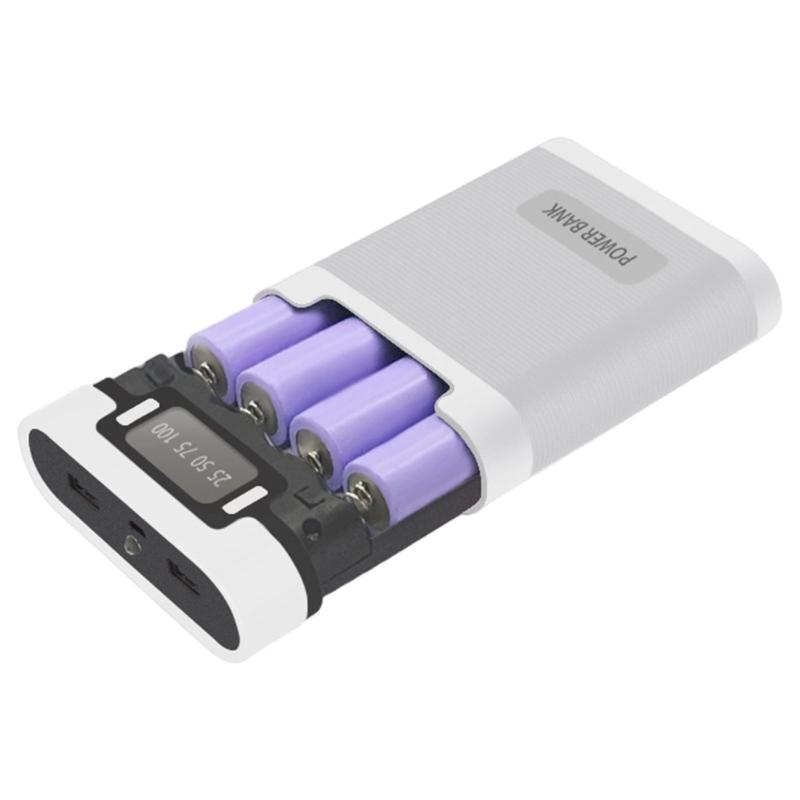 4-слотное зарядное устройство для мобильных аккумуляторов 18650, съемный отсек для батарей, не требует пайки, решение для зарядки различных устройств