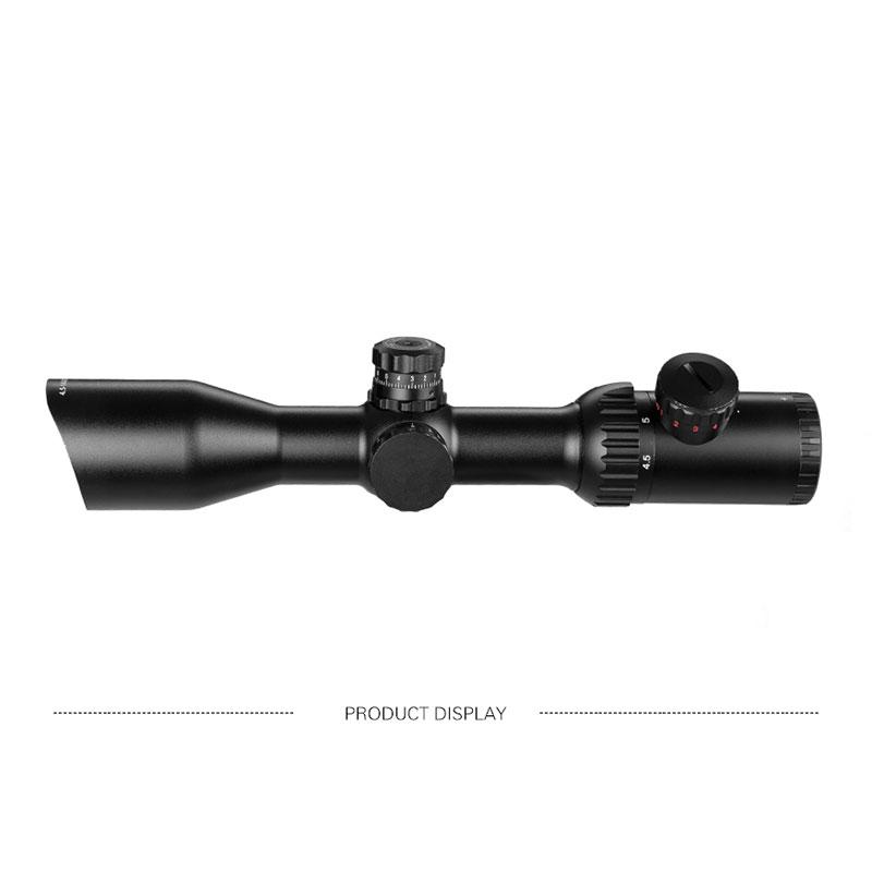 FIRE WOLF 4,5-14X42 охотничий прицел со скошенной кромкой, двойной крест, красный и зеленый фокус, тактический оптический прицел для охоты