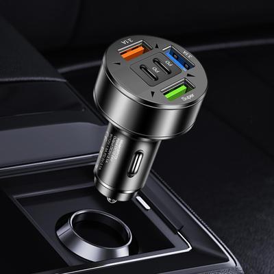 Сверхбыстрое многопортовое автомобильное зарядное устройство с PD USB Type C, адаптер быстрой зарядки 100 Вт для телефона, планшета, предметы первой необходимости для семейных путешествий