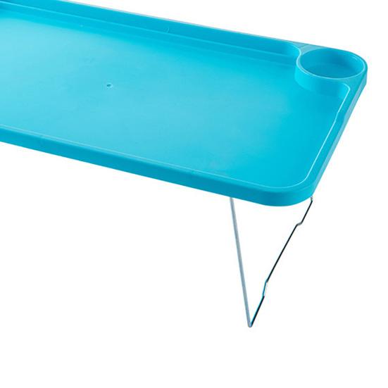 Folding Laptop Table with Non-slip Legs High Stability Strong Load-bearing Portable Collapsible Bed Table with Cup
