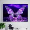 DIY Diamond Painting Purple Butterfly Diamond Embroidery Diamond Mosaic Cross Stitch Arts Wall Decor