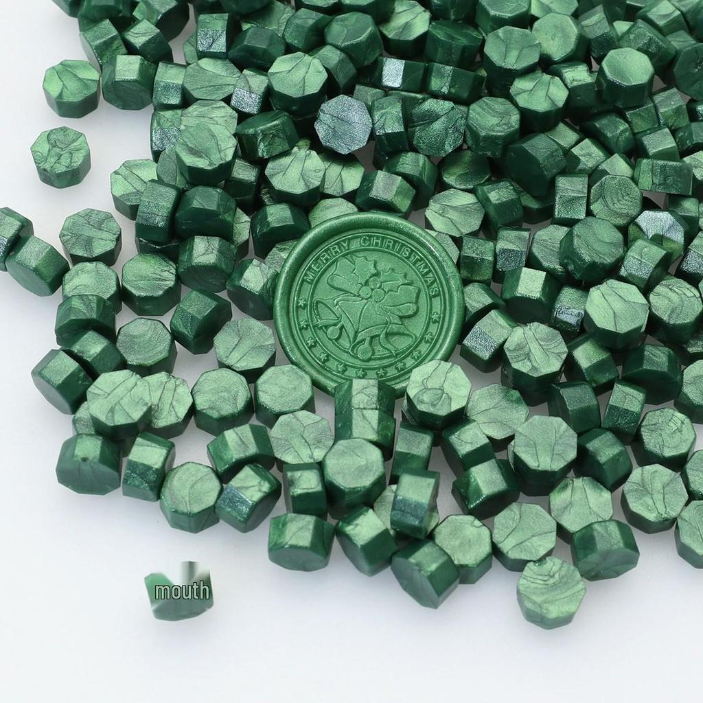 Octagonal Sealing Wax Beads for Envelopes & Wedding Invitations - Stick Bottle & Tools Included