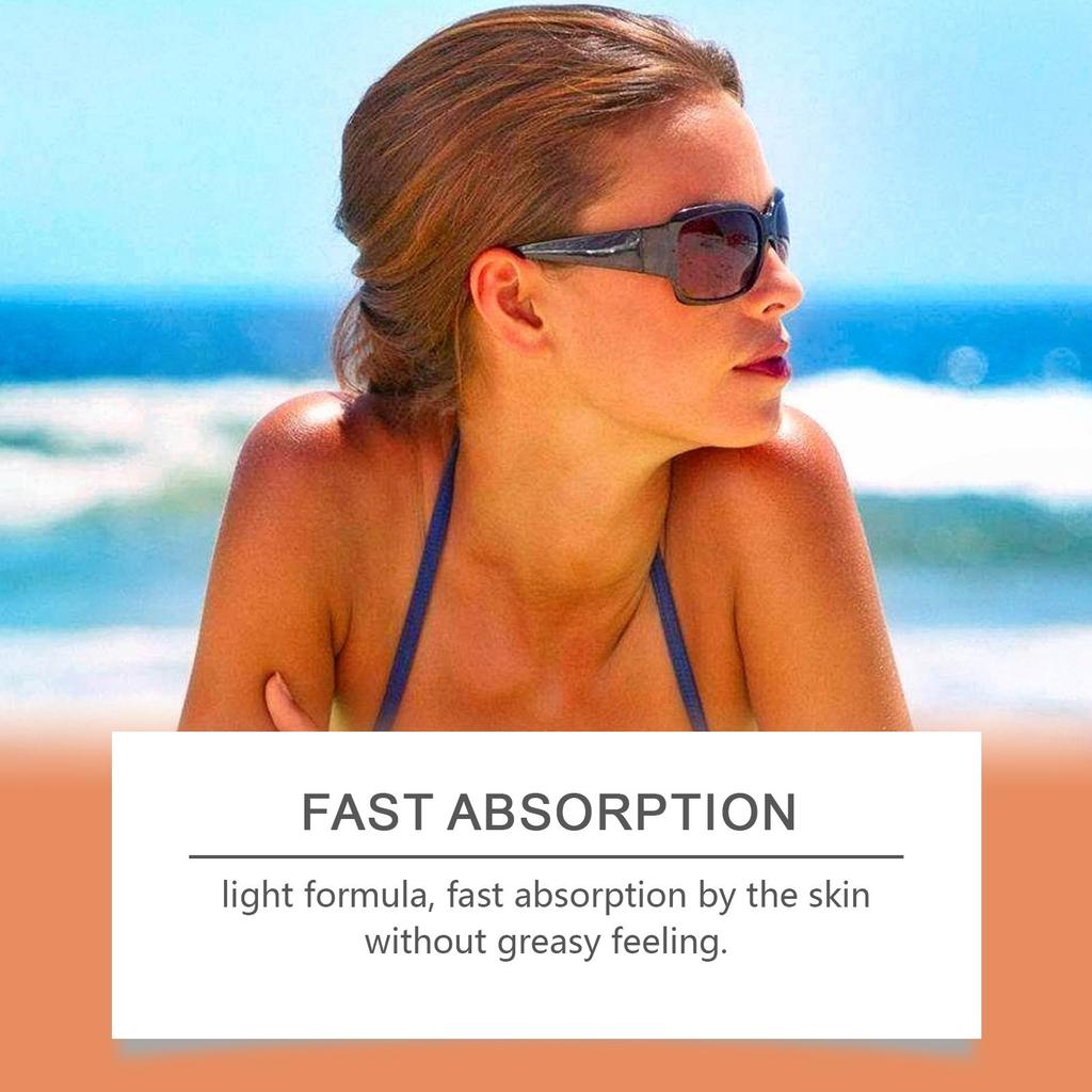 Гель для загара, интенсивный гель для загара, гель для загара для солярия, стойкий водостойкий для потрясающего загара для тела и лица 100 г