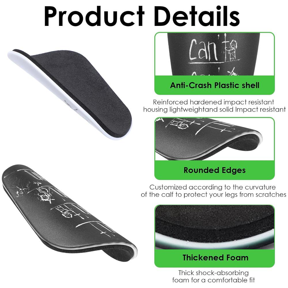 2PCS Mini Shin Pads Wear-resistant Shock Absorbing Soccer Leg Protector Football TrainingShin Guards Soccer Training Shank Board 1