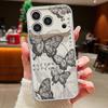Retro Butterfly Pattern Magnetic Phone Case For iPhone 17 Pro 16 15 14 13 Pro Max For Magsafe Wireless Charge Lens Protect Cover
