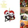 Nightmare The Christmas Before Jack Sally Xmas Tree Pendant Halloween Decoration