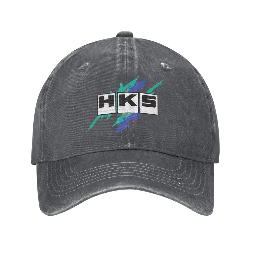 Кепка с логотипом HKS из джинсовой ткани JDM, Повседневная бейсболка, Регулируемая шляпа, Летние бейсболки