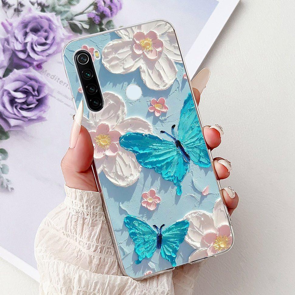 6.3" Silicone Case For Xiaomi Redmi Note 8 Soft TPU Cute Patterned Cover Case For Redmi Note 8  Note8 Protective Shell Bumper