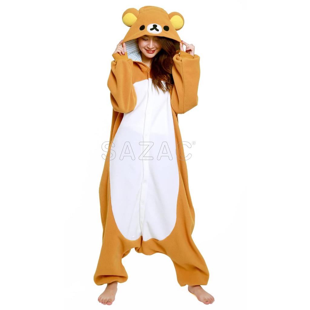 Sazac Rilakkuma Fleece Kigurumi One Size Fits All RAX-032 (Adult)