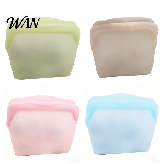 Leak-proof Food Storage Bags Silicone Bag Leak-Proof Upright Freezer Prevent Odor Dishwasher Safe Transfer Reusable Thick Tear-Resistant Snack