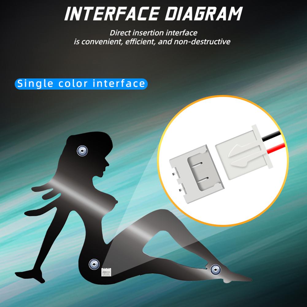 Забавная USB-подсветка для красоты девушки, светодиодный свет, декоративный свет на заднее стекло автомобиля, высокая яркость, автомобильное декоративное устройство для розыгрыша