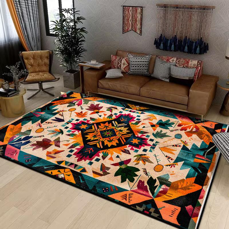 Nordic Style Bohemian Large Rugs for Living Room Modern Decoration Home Carpet Light Luxury Bedroom Rug Non-slip Washable Mat