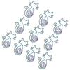 10 шт. скрепка в форме животного, красочная, в форме кошки, креативная, портативная, для офиса, дома, файлов, блокнота