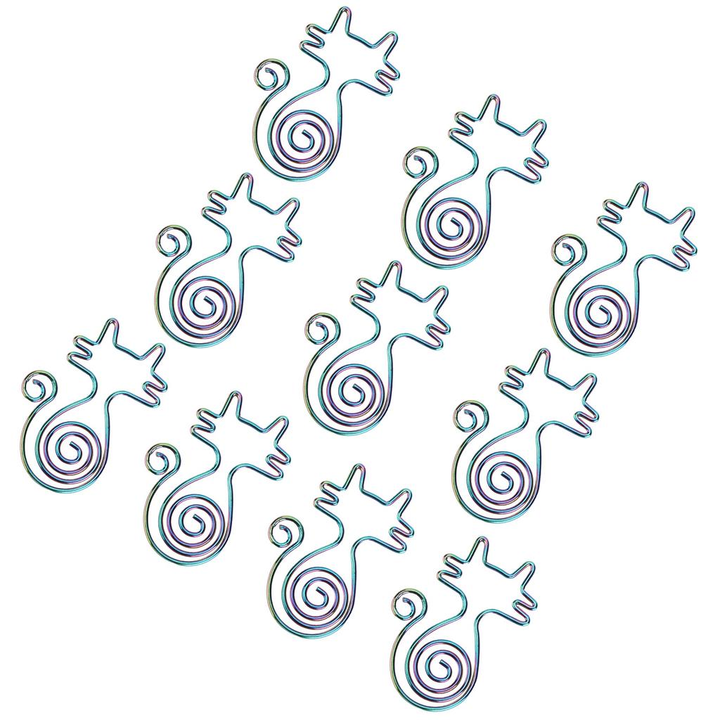 10 шт. скрепка в форме животного, красочная, в форме кошки, креативная, портативная, для офиса, дома, файлов, блокнота