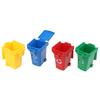 Kid 4Pcs/Set Trash Can Toy Garbage Truck Cans Curbside Vehicle Bin Toys