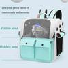 Вентилируемый рюкзак-переноска для кошек большой вместимости, регулируемый ремень, сумка для переноски питомца, складной рюкзак для кошек для путешествий на открытом воздухе