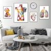 Human Structure Anatomy Muscles System Canvas Paintings Heart Lungs and Bones Posters Prints Medical Enthusiasts Wall Art Gift