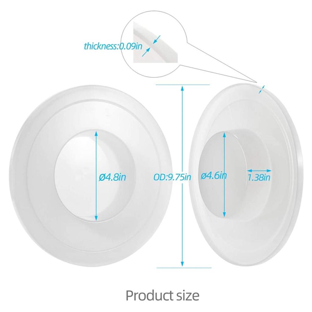 2Pack Mixers Bowl Covers for KitchenAid KSM75 KSM95 KSM150PS KSM152PS KSM155GB KT2651X Bowl Fermentation Lid Lift Models