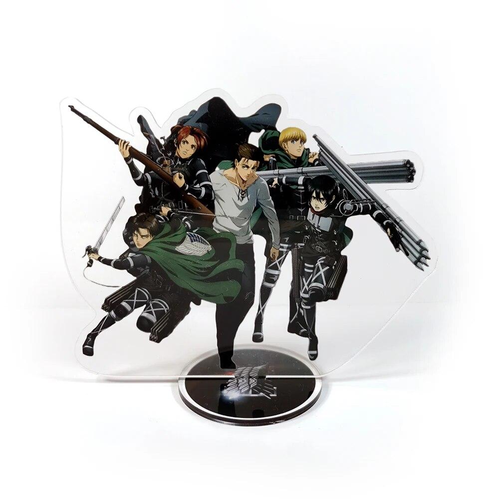 Shingeki no Kyojin Attack on Titan Последний сезон Микаса Эрен Армин Леви Саша фигурка на акриловой подставке модель торта топпер