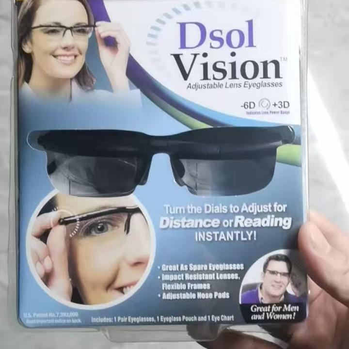 -6D до +3D Миопия Пресбиопия Очки Коррекция Фокусного Расстояния Регулируемая Сила Линзы Очки Самонастраивающиеся Очки для Чтения