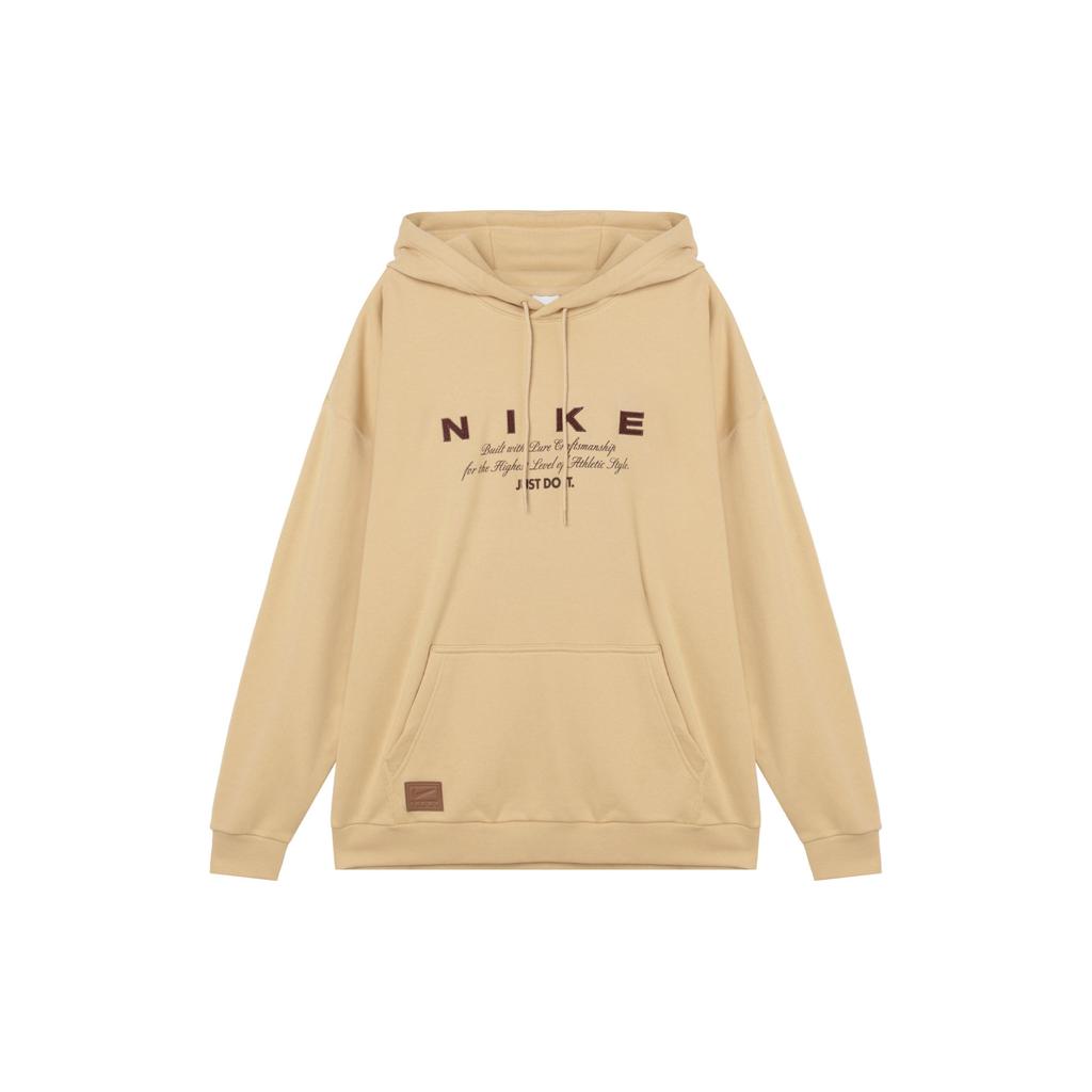 Nike Пуловер Теплый С надписью Толстовка с длинным рукавом Мужские толстовки Хаки HQ4745233