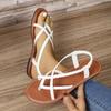 Women's Woven Flat Sandals European American Fashion Lightweight Comfortable Casual Shoes Outdoor Vacation Beach Shoes